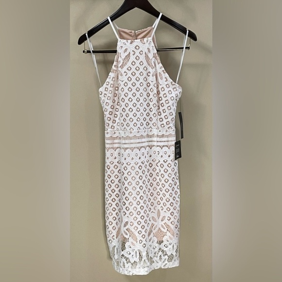 Lulus Steal a Kiss White Lace Dress NWT Size Medium - Picture 4 of 11